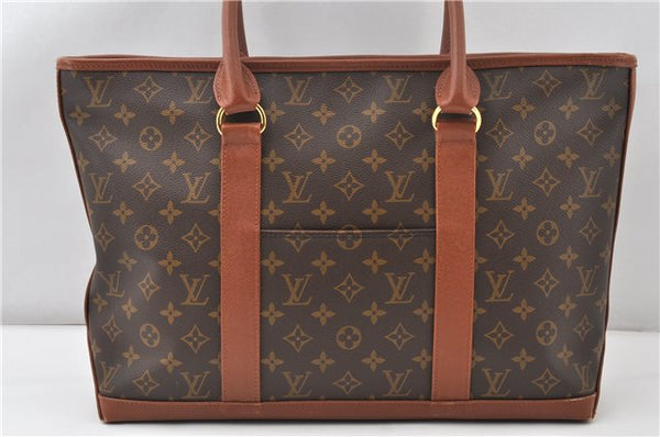 Auth Louis Vuitton Monogram Sac Weekend PM Vintage Tote Hand Bag M42425 LV 0206G