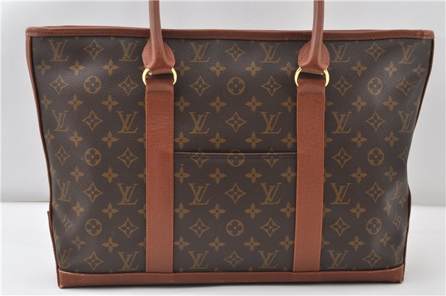 Auth Louis Vuitton Monogram Sac Weekend PM Vintage Tote Hand Bag M42425 LV 0206G