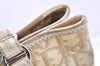 Authentic Christian Dior Trotter Romantic Tote Bag PVC Leather Beige 0206I
