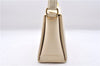 Authentic GUCCI Vintage Bamboo 2Way Shoulder Hand Bag Purse Leather Ivory 0207F
