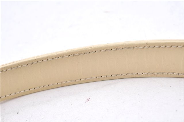 Authentic GUCCI Vintage Bamboo 2Way Shoulder Hand Bag Purse Leather Ivory 0207F