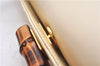 Authentic GUCCI Vintage Bamboo 2Way Shoulder Hand Bag Purse Leather Ivory 0207F