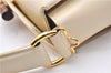 Authentic GUCCI Vintage Bamboo 2Way Shoulder Hand Bag Purse Leather Ivory 0207F
