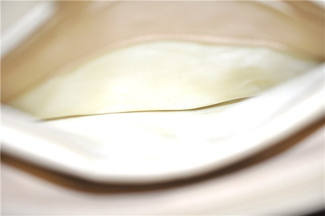 Authentic GUCCI Vintage Bamboo 2Way Shoulder Hand Bag Purse Leather Ivory 0207F