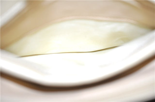 Authentic GUCCI Vintage Bamboo 2Way Shoulder Hand Bag Purse Leather Ivory 0207F