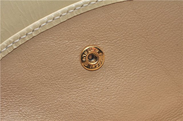 Authentic GUCCI Vintage Bamboo 2Way Shoulder Hand Bag Purse Leather Ivory 0207F