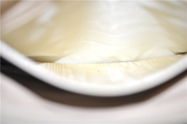 Authentic GUCCI Vintage Bamboo 2Way Shoulder Hand Bag Purse Leather Ivory 0207F