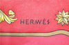 Authentic HERMES Carre 90 Scarf "cosmos" Silk Red 0208D