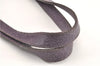 Authentic PRADA CERVO LUX Leather Nappa Shoulder Tote Bag BR3940 Purple 0208G