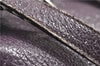 Authentic PRADA CERVO LUX Leather Nappa Shoulder Tote Bag BR3940 Purple 0208G