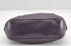 Authentic PRADA CERVO LUX Leather Nappa Shoulder Tote Bag BR3940 Purple 0208G