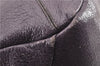 Authentic PRADA CERVO LUX Leather Nappa Shoulder Tote Bag BR3940 Purple 0208G