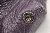 Authentic PRADA CERVO LUX Leather Nappa Shoulder Tote Bag BR3940 Purple 0208G