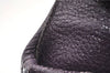 Authentic PRADA CERVO LUX Leather Nappa Shoulder Tote Bag BR3940 Purple 0208G
