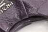 Authentic PRADA CERVO LUX Leather Nappa Shoulder Tote Bag BR3940 Purple 0208G