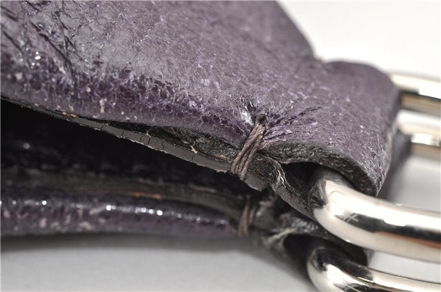 Authentic PRADA CERVO LUX Leather Nappa Shoulder Tote Bag BR3940 Purple 0208G