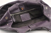 Authentic PRADA CERVO LUX Leather Nappa Shoulder Tote Bag BR3940 Purple 0208G