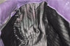 Authentic PRADA CERVO LUX Leather Nappa Shoulder Tote Bag BR3940 Purple 0208G
