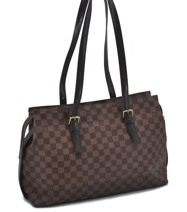 Authentic Louis Vuitton Damier Chelsea Shoulder Tote Bag N51119 LV 0209D