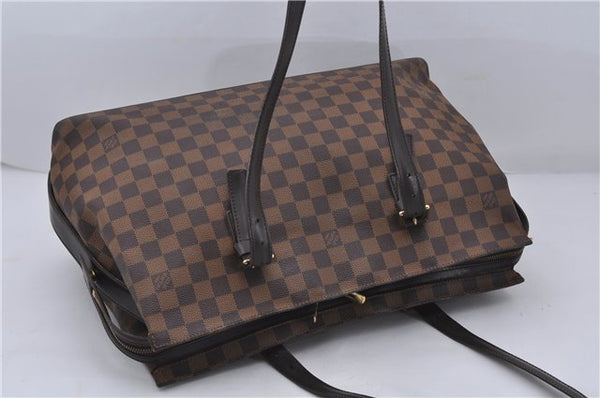 Authentic Louis Vuitton Damier Chelsea Shoulder Tote Bag N51119 LV 0209D