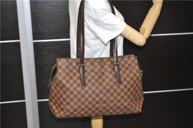 Authentic Louis Vuitton Damier Chelsea Shoulder Tote Bag N51119 LV 0209D