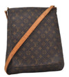 Authentic Louis Vuitton Monogram Musette Shoulder Cross Body Bag M51256 LV 0209F