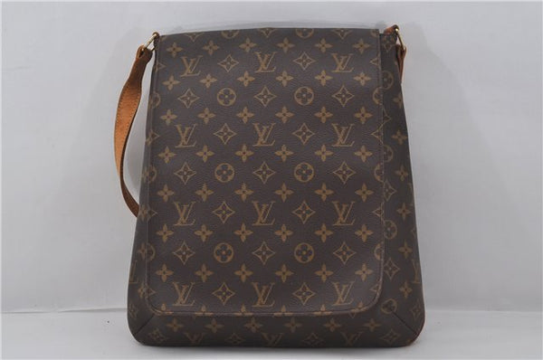 Authentic Louis Vuitton Monogram Musette Shoulder Cross Body Bag M51256 LV 0209F