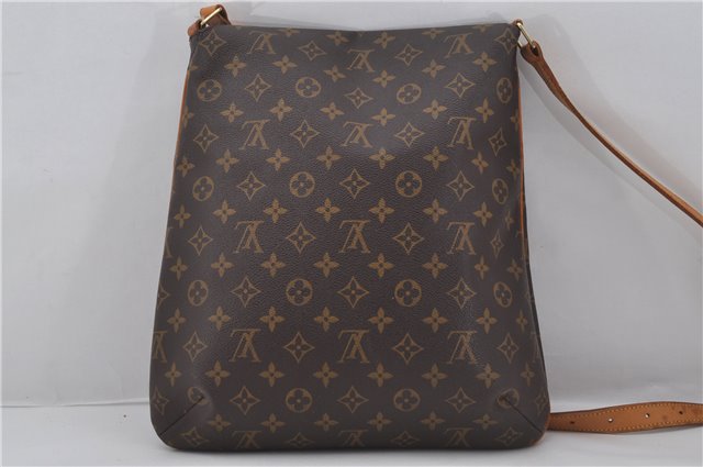 Authentic Louis Vuitton Monogram Musette Shoulder Cross Body Bag M51256 LV 0209F