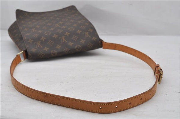 Authentic Louis Vuitton Monogram Musette Shoulder Cross Body Bag M51256 LV 0209F