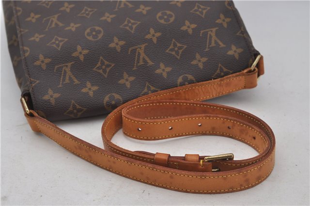 Authentic Louis Vuitton Monogram Musette Shoulder Cross Body Bag M51256 LV 0209F