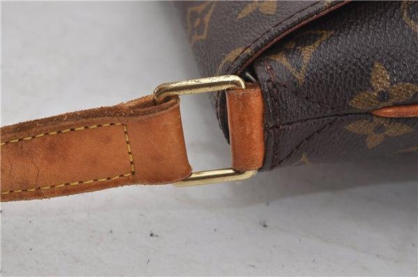 Authentic Louis Vuitton Monogram Musette Shoulder Cross Body Bag M51256 LV 0209F