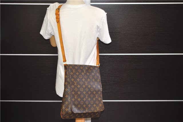Authentic Louis Vuitton Monogram Musette Shoulder Cross Body Bag M51256 LV 0209F