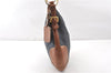 Authentic PRADA Denim Jacquard Denim Leather Shoulder Bag BR4622 Navy 0209G