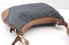 Authentic PRADA Denim Jacquard Denim Leather Shoulder Bag BR4622 Navy 0209G