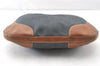Authentic PRADA Denim Jacquard Denim Leather Shoulder Bag BR4622 Navy 0209G