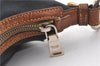 Authentic PRADA Denim Jacquard Denim Leather Shoulder Bag BR4622 Navy 0209G