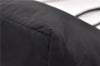 Authentic PRADA Vintage Nylon Tessuto Leather Shoulder Hand Tote Bag Black 0210G