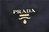 Authentic PRADA Vintage Nylon Tessuto Leather Shoulder Hand Tote Bag Black 0210G