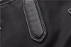 Authentic PRADA Vintage Nylon Tessuto Leather Shoulder Hand Tote Bag Black 0210G