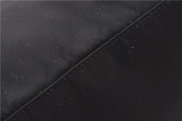 Authentic PRADA Vintage Nylon Tessuto Leather Shoulder Hand Tote Bag Black 0210G