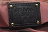 Authentic PRADA Vintage Nylon Tessuto Leather Shoulder Hand Tote Bag Black 0210G