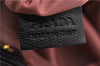 Authentic PRADA Vintage Nylon Tessuto Leather Shoulder Hand Tote Bag Black 0210G