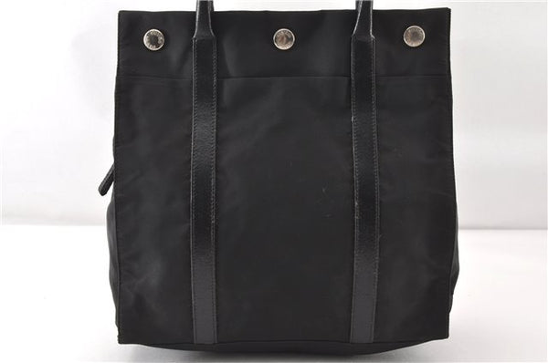 Authentic PRADA TESSUTO TREND Nylon Leather Shoulder Tote Bag B9872 Black 0211G