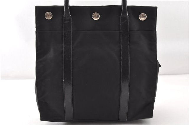 Authentic PRADA TESSUTO TREND Nylon Leather Shoulder Tote Bag B9872 Black 0211G