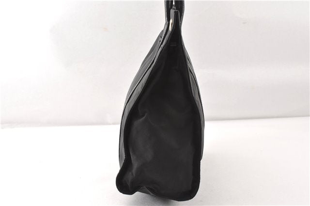 Authentic PRADA TESSUTO TREND Nylon Leather Shoulder Tote Bag B9872 Black 0211G
