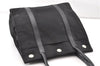 Authentic PRADA TESSUTO TREND Nylon Leather Shoulder Tote Bag B9872 Black 0211G