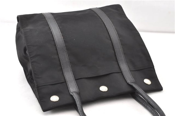 Authentic PRADA TESSUTO TREND Nylon Leather Shoulder Tote Bag B9872 Black 0211G