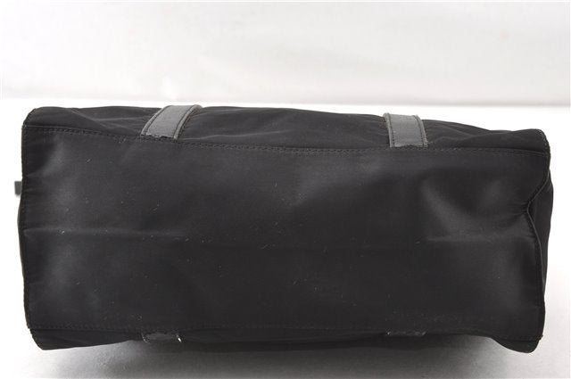 Authentic PRADA TESSUTO TREND Nylon Leather Shoulder Tote Bag B9872 Black 0211G