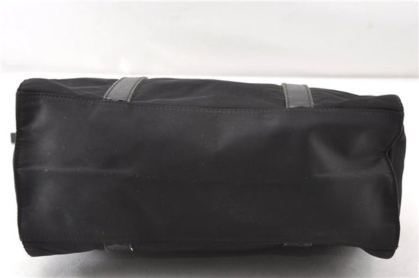 Authentic PRADA TESSUTO TREND Nylon Leather Shoulder Tote Bag B9872 Black 0211G