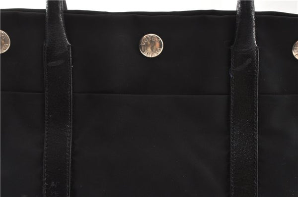 Authentic PRADA TESSUTO TREND Nylon Leather Shoulder Tote Bag B9872 Black 0211G